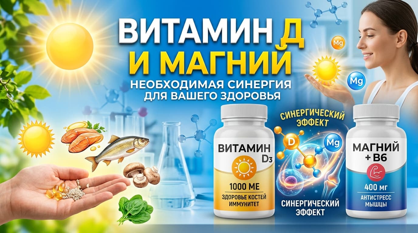 Витамин Д и Магний: совместный приём