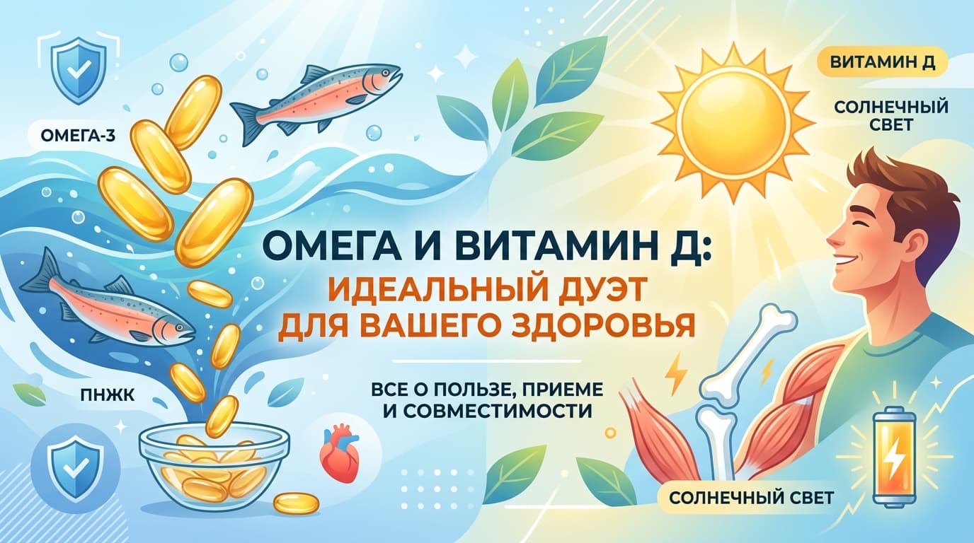 Витамин Д и Омега-3: можно ли вместе
