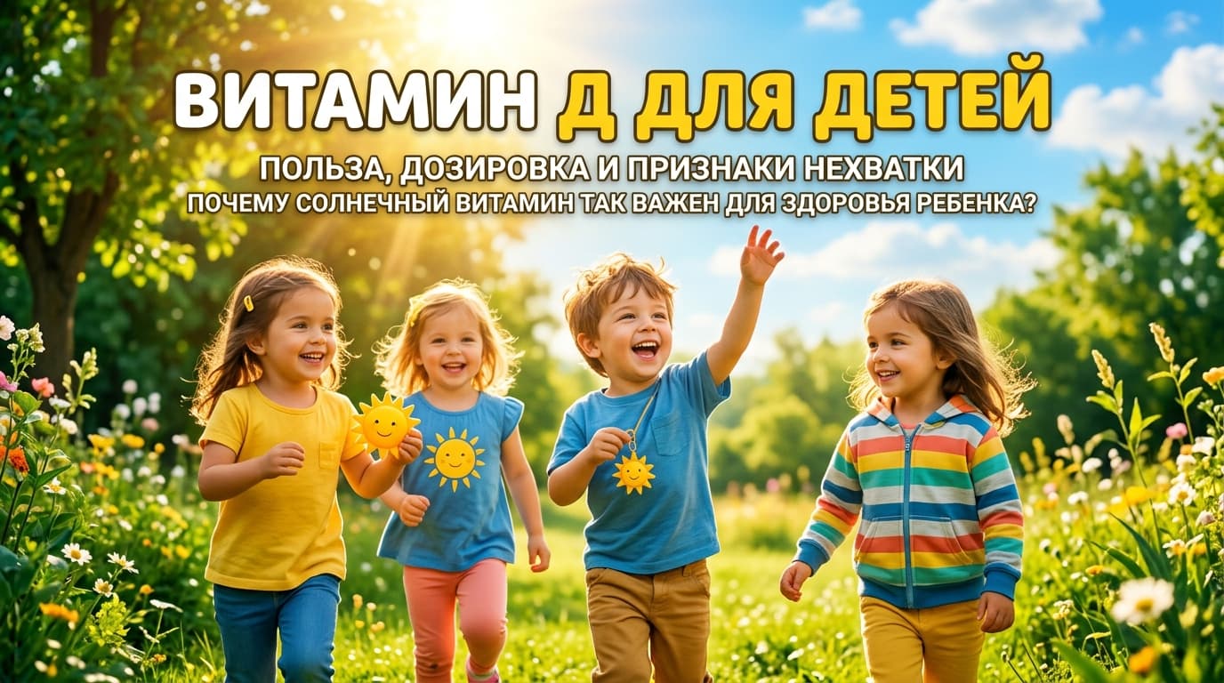 Витамин Д для детей: нормы и как давать