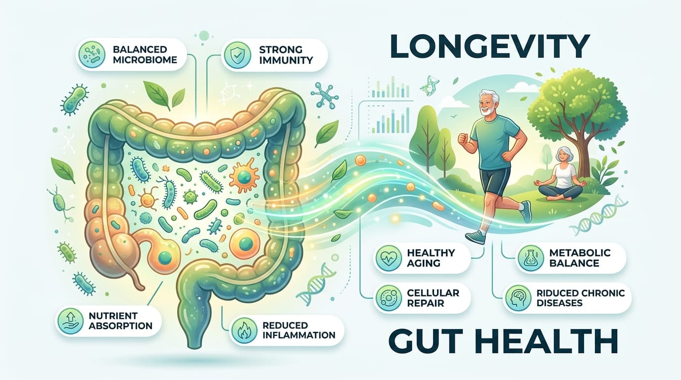 The Link Between Gut Microbiome and Aging