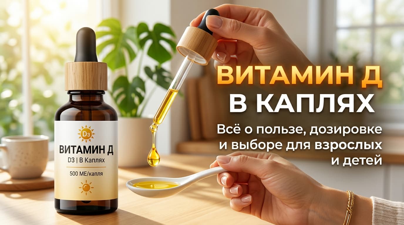 Витамин Д3 в каплях и капсулах: сравнение форм