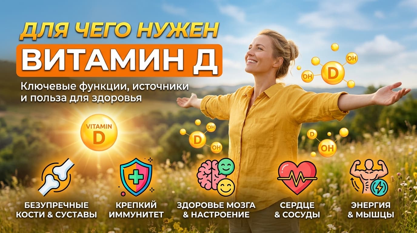 Витамин Д: для чего нужен организму и польза