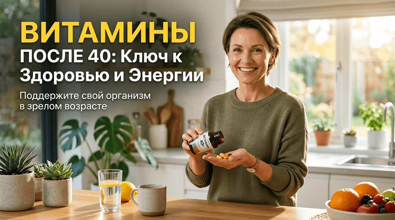 Витамины после 40 лет: что принимать