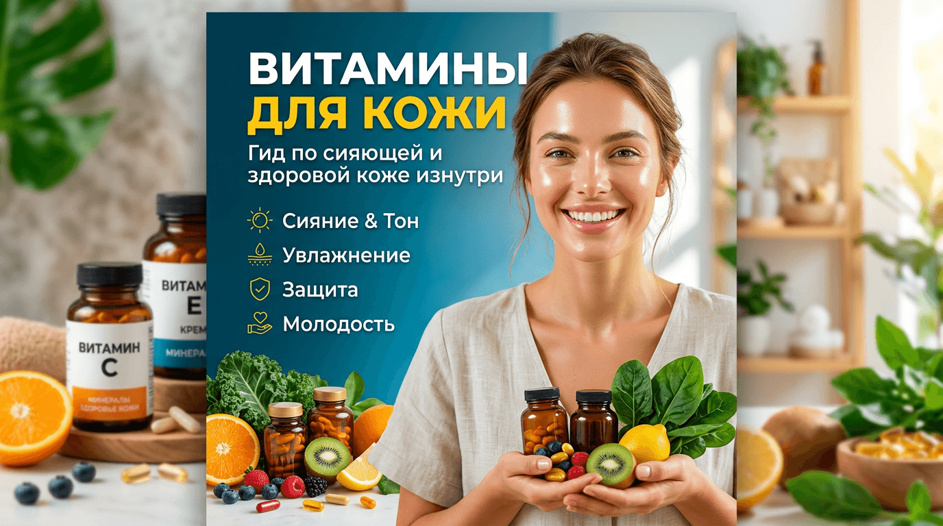 Витамины для кожи лица: обзор и как применять