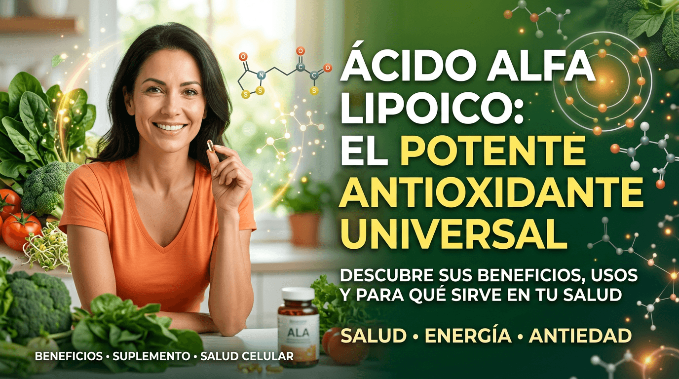 Ácido Alfa Lipoico (ALA): El antioxidante universal