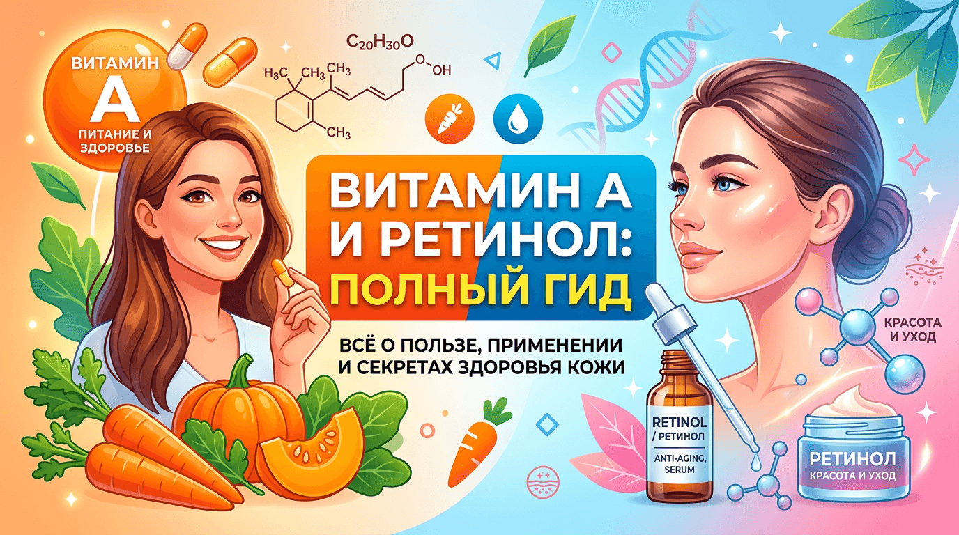 Витамин А для кожи лица: маски и применение