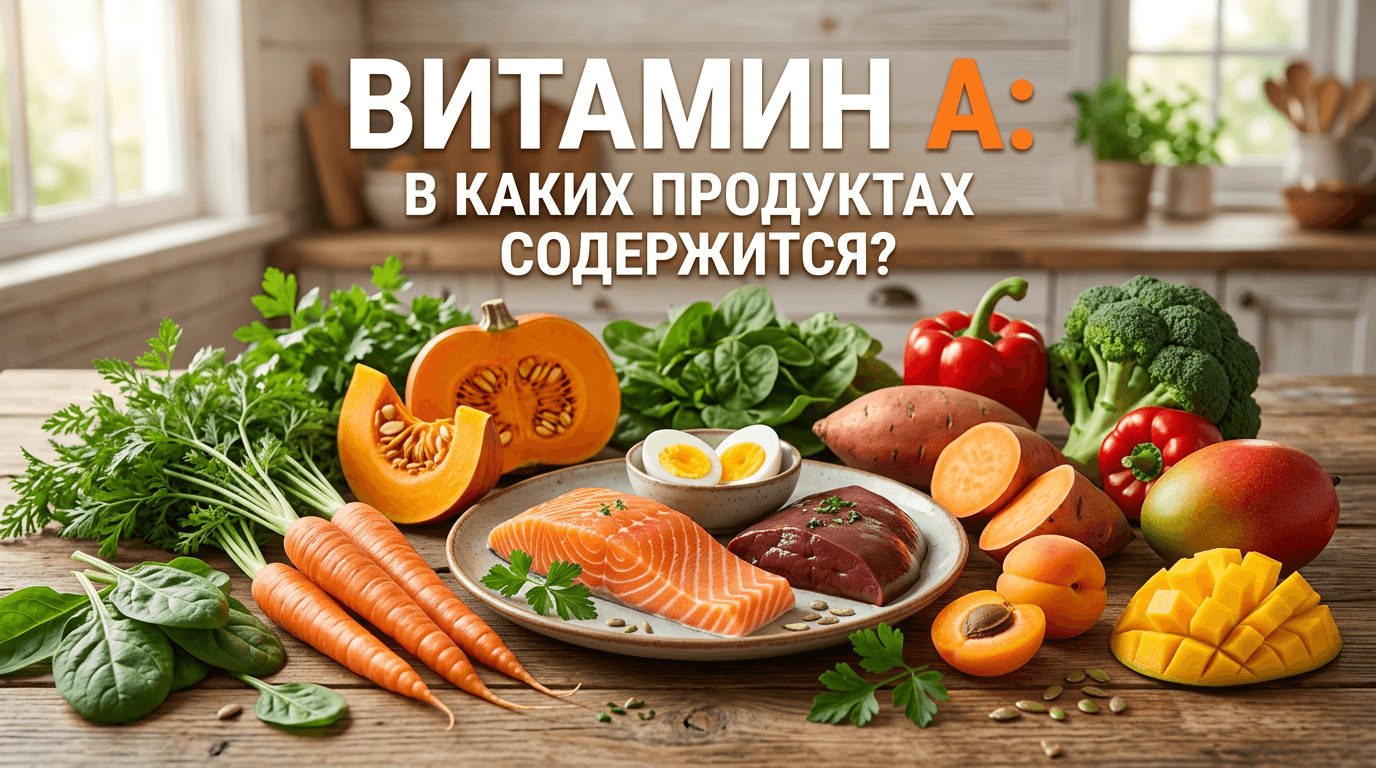 Витамин А в каких продуктах содержится