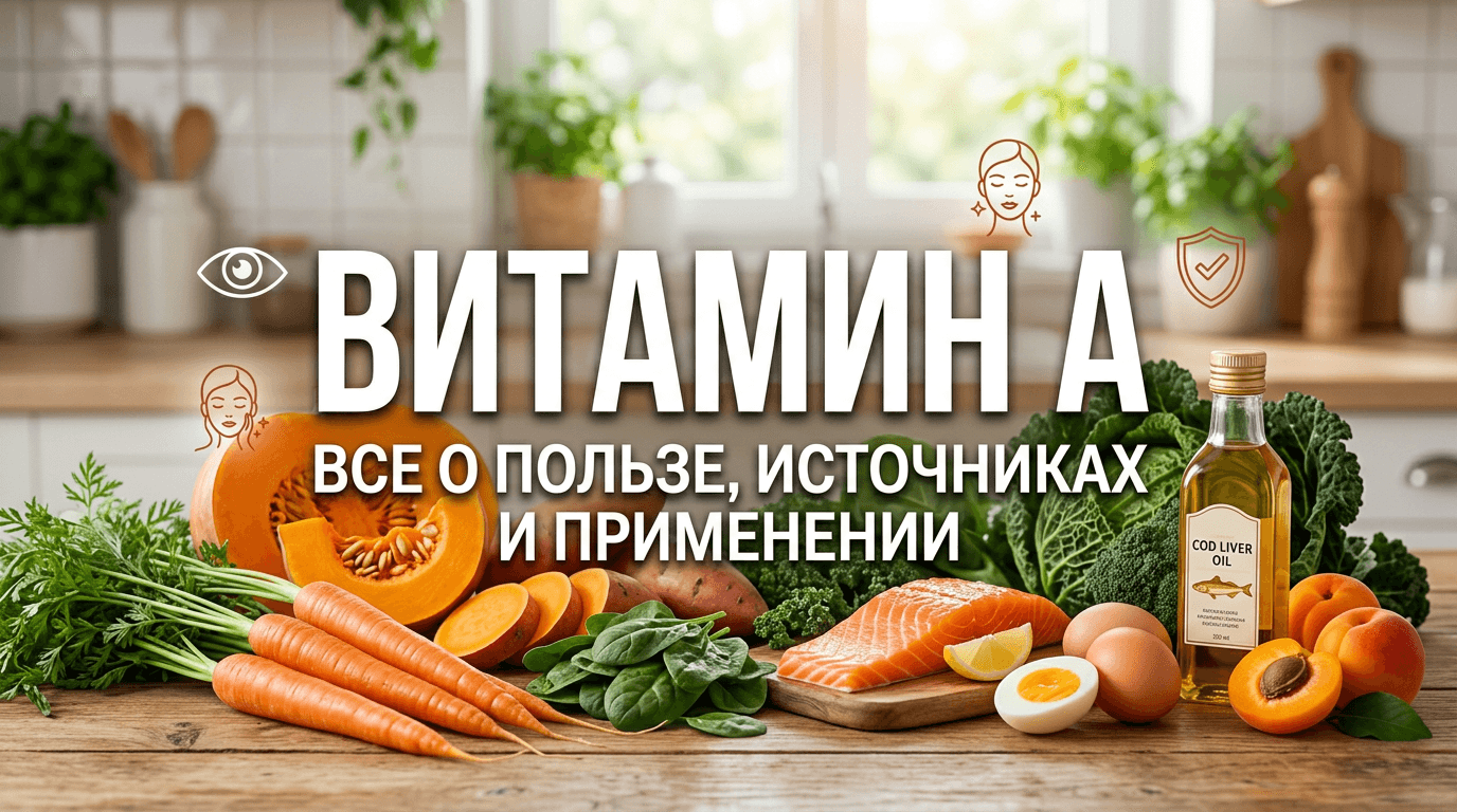 Витамин А: польза, нормы и симптомы дефицита