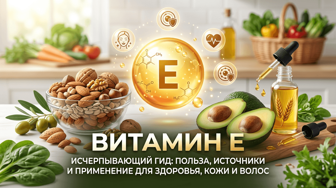 Витамин Е (токоферол): польза, нормы, инструкция