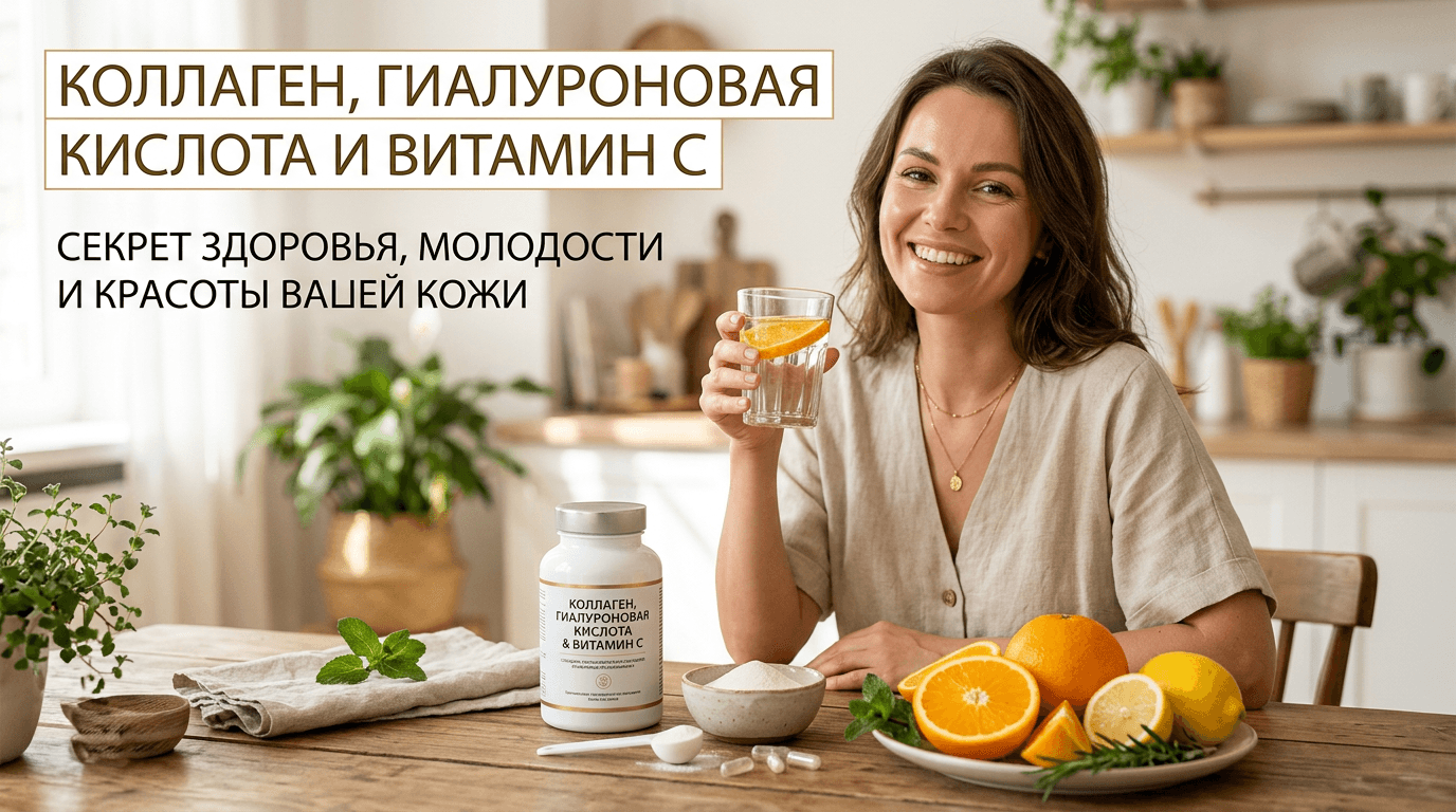 Коллаген с витамином С: для суставов и кожи