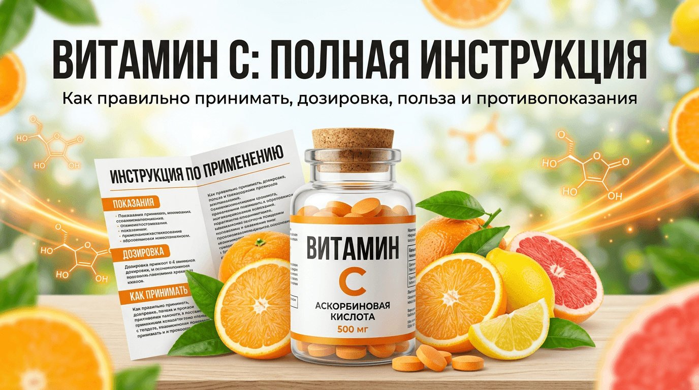 Витамин С: дозировка, форма выпуска и как принимать