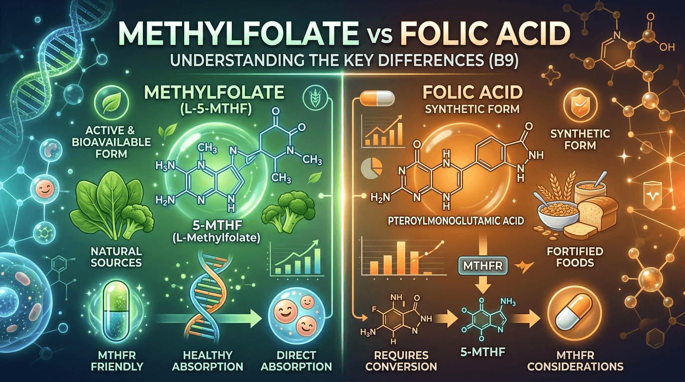 Folic Acid vs Methylfolate: Why it Matters