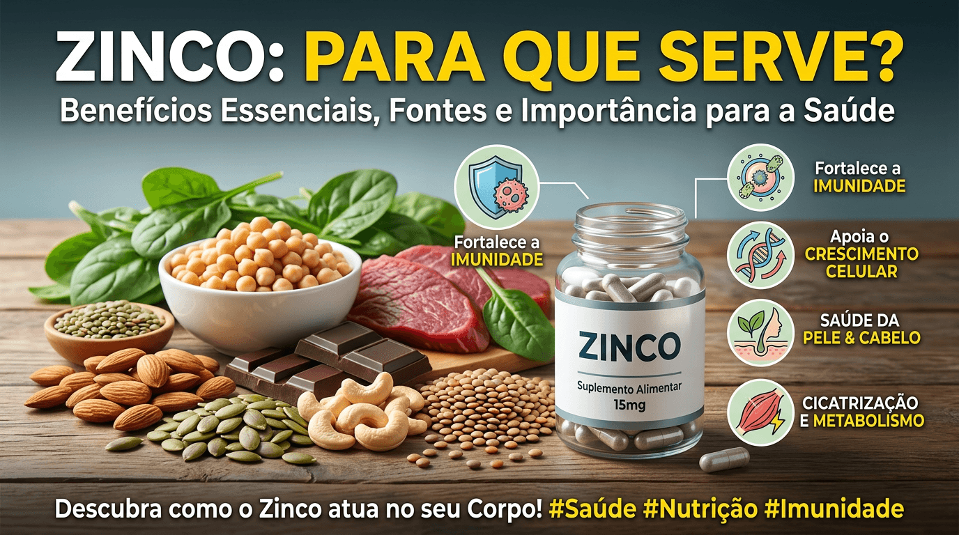 Zinco Quelato: O mineral mestre da imunidade