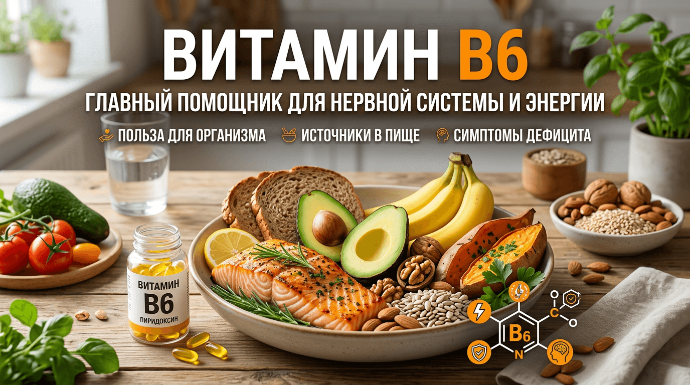 Витамин В6 (пиридоксин): для чего нужен и дозировки