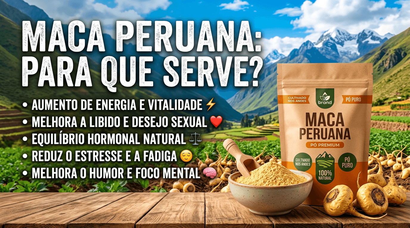 Maca Peruana: Energia, libido e vigor físico