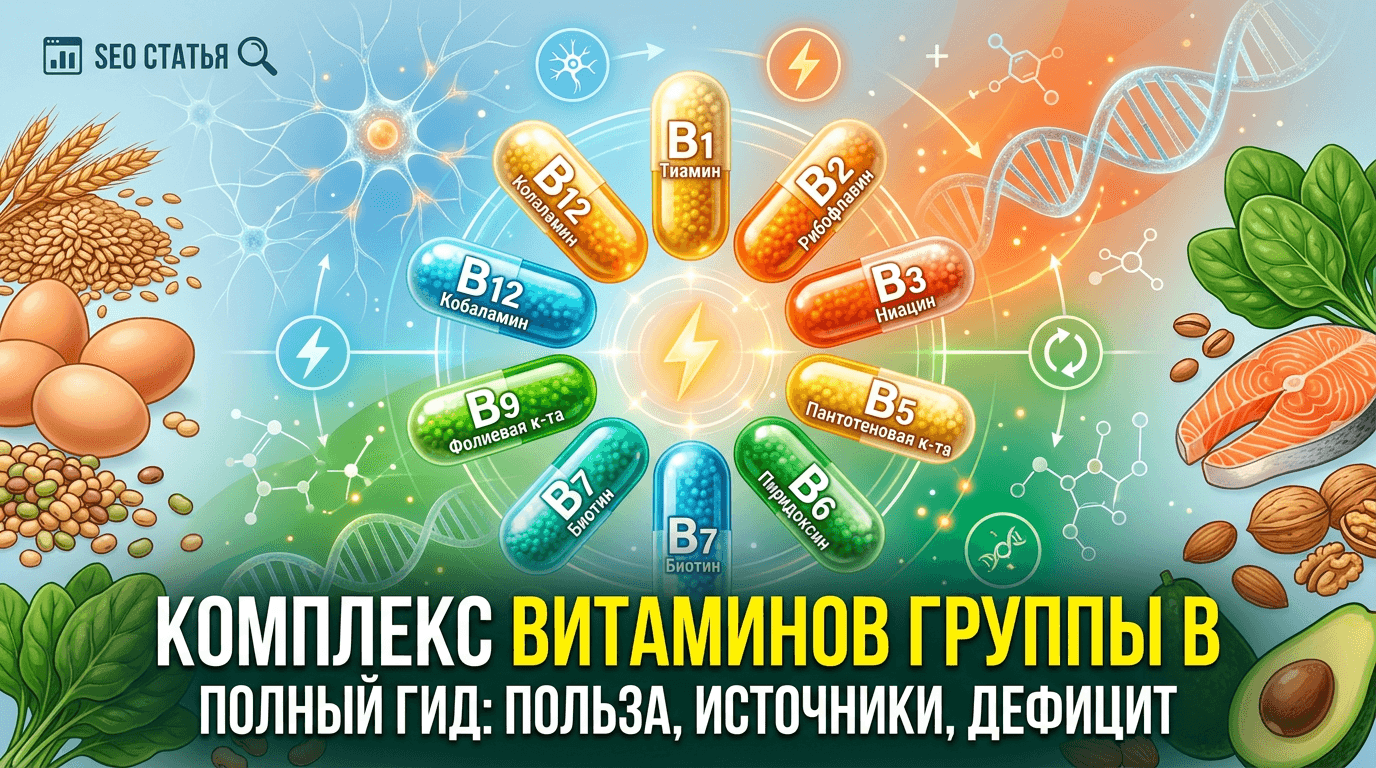 Комплекс витаминов группы В: обзор и лучшие