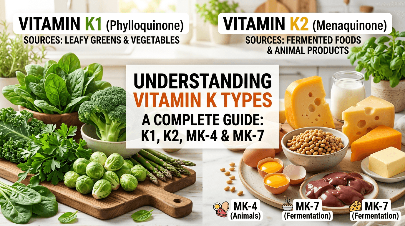 Vitamin K1 vs K2: Understanding the Difference