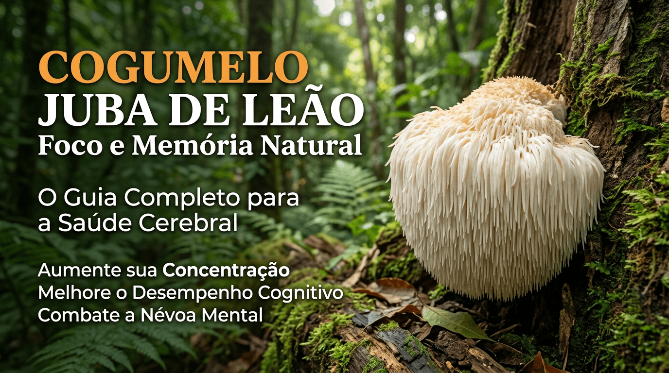 Juba de Leão: O cogumelo nootrópico para o foco