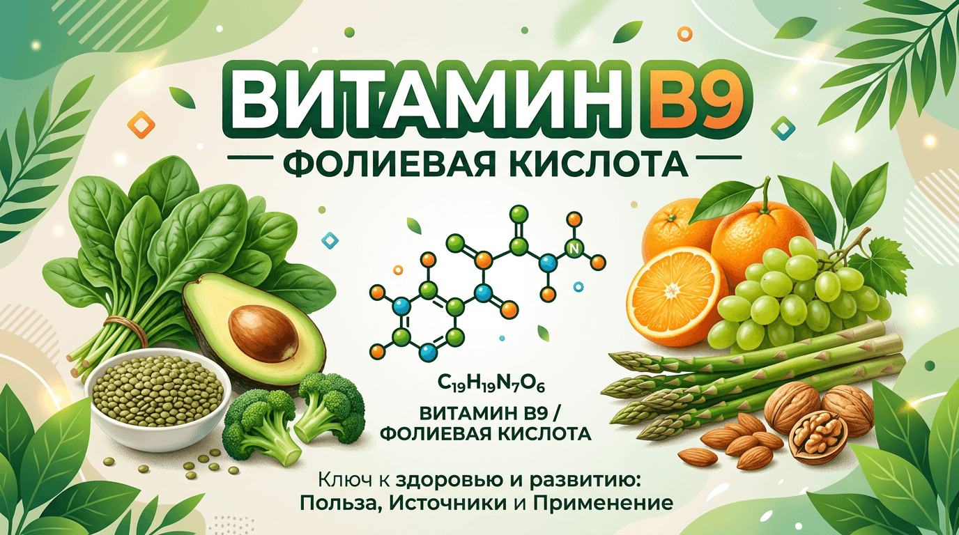 Фолиевая кислота (витамин В9): для беременных