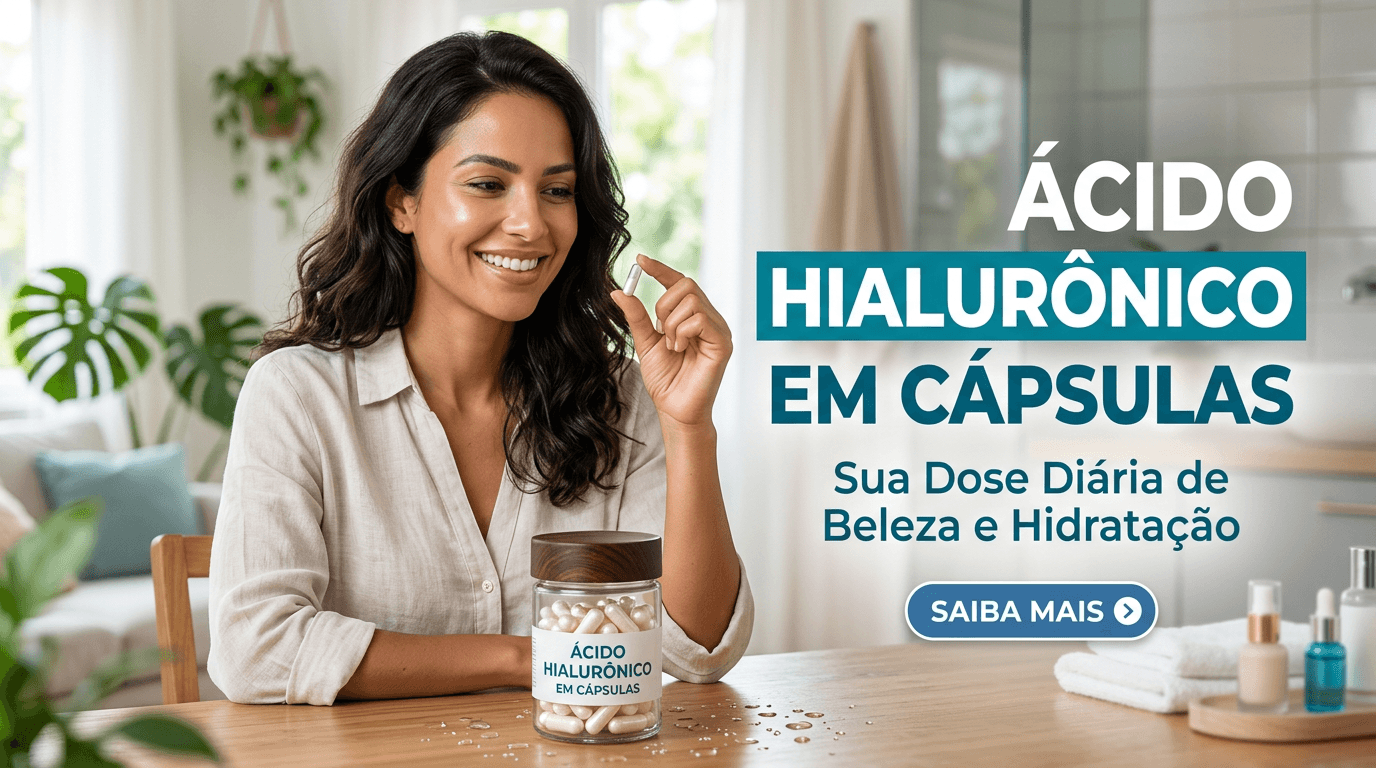 Ácido Hialurônico Oral: Pele hidratada de dentro para fora