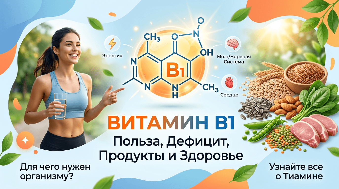 Витамин В1 (тиамин): польза и источники