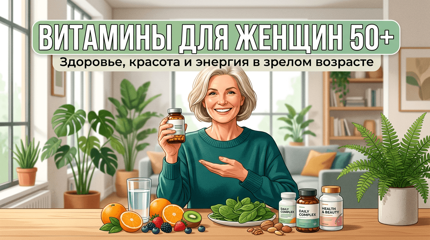 Витамины для женщин после 50: лучшие комплексы