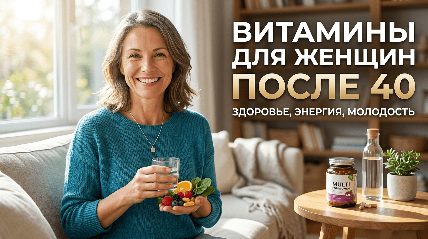 Витамины для женщин после 40: что принимать