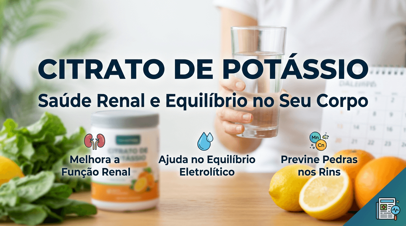 Citrato de Potássio: Prevenindo cálculos renais