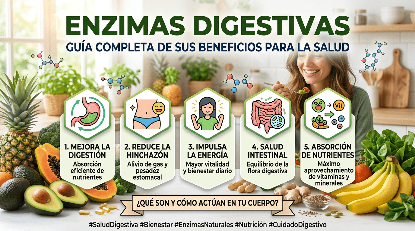Enzimas Digestivas: Adiós a la inflamación abdominal