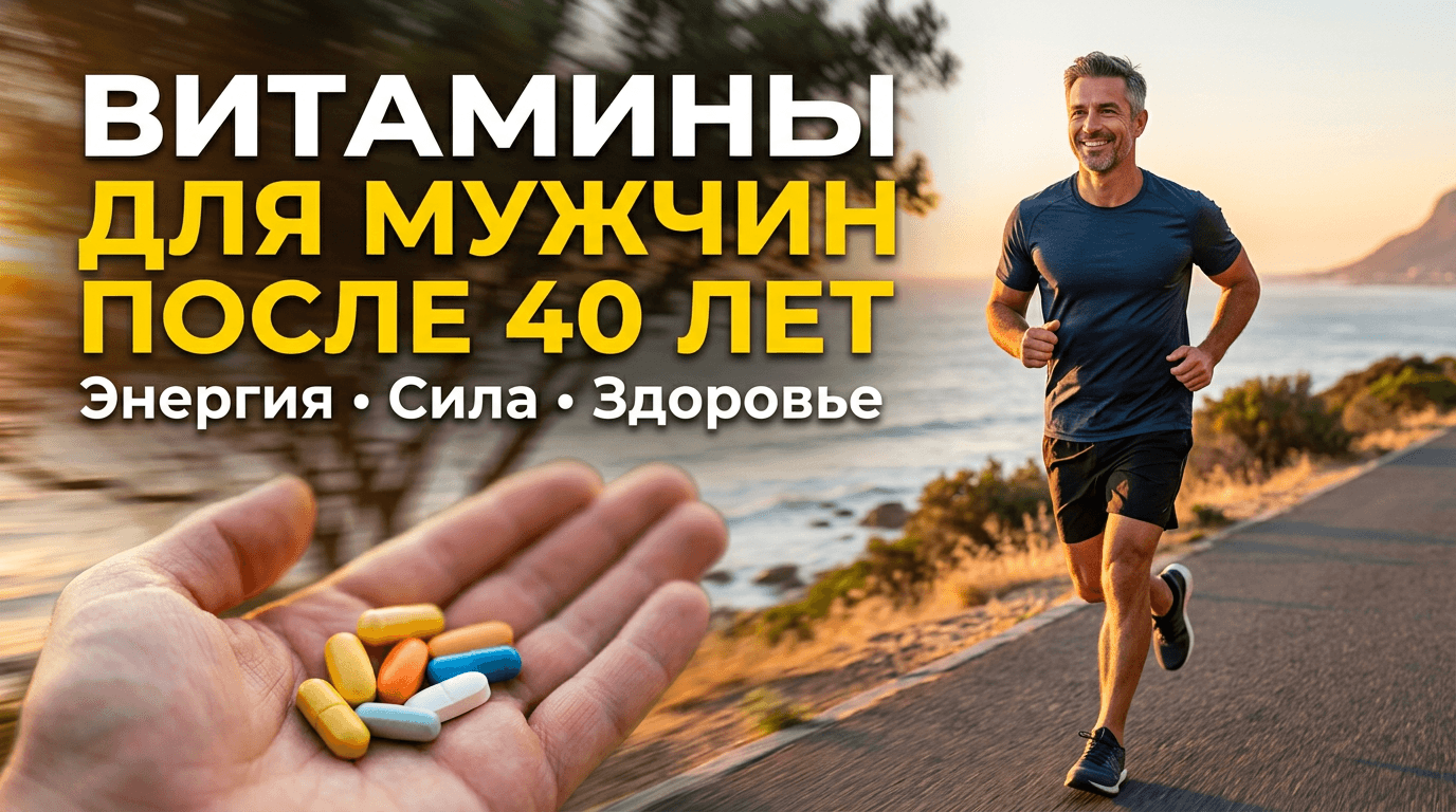 Витамины для мужчин после 40/50: что принимать