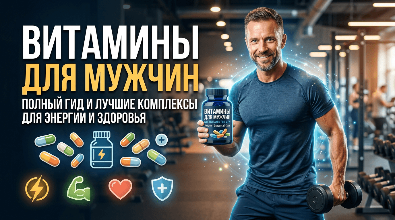 Витамины для мужчин: лучшие комплексы и нормы