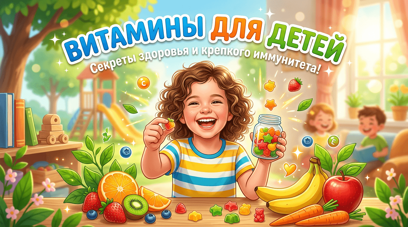 Витамины для детей: какие нужны и как давать