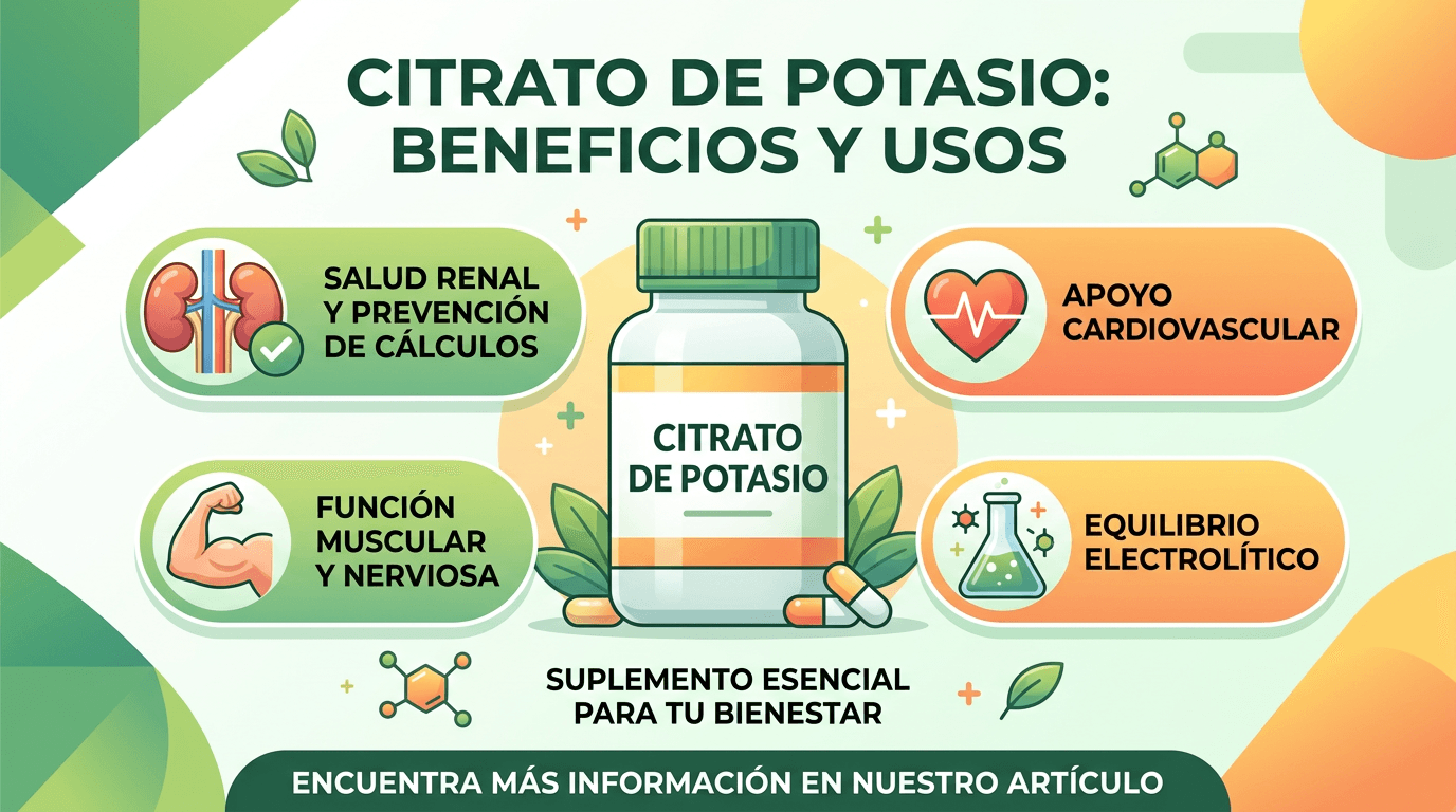 Citrato de Potasio: Cómo prevenir piedras en los riñones