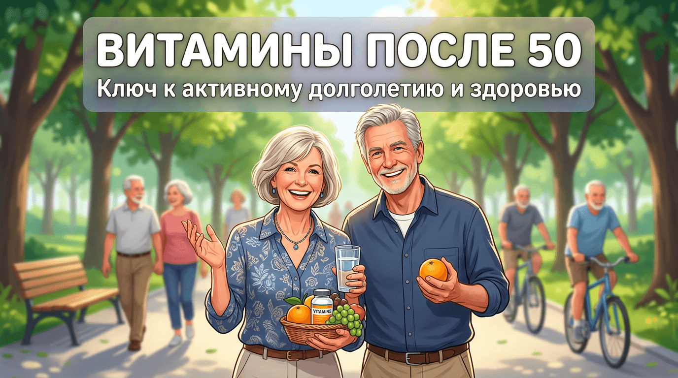 Витамины после 50 лет: обзор комплексов