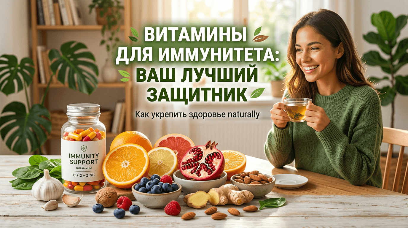 Витамины для иммунитета: что пить при простуде