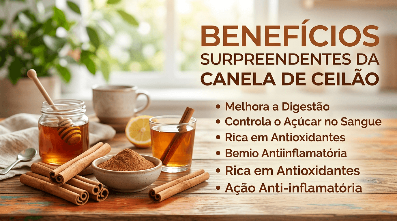 Canela do Ceilão: Baixe o açúcar no sangue